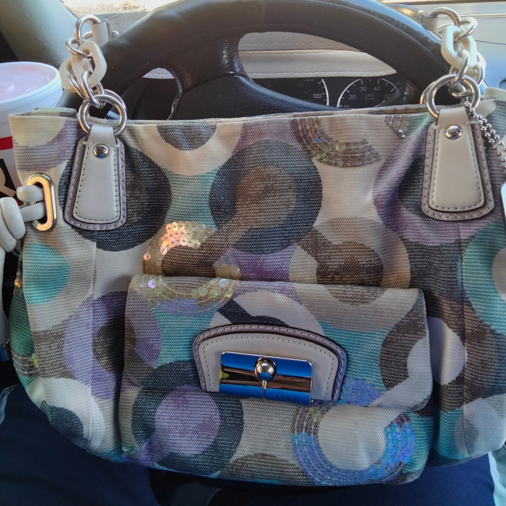 Coach Sequin Satchel